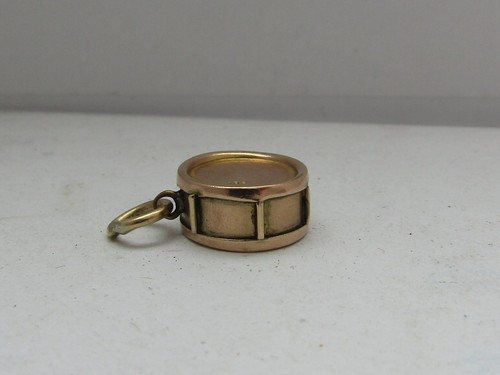Pendant large drum - pendant, 9ct