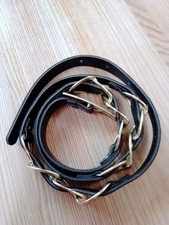 Black Medium Size Belt Gold Buckle Design Womens Fashion 