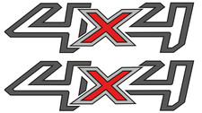 PAIR OF PRINTED 4x4 STICKER