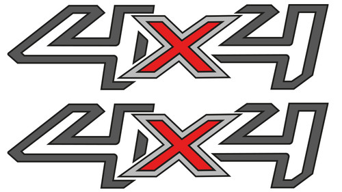 Pair printed 4x4 sticker - 4x4,