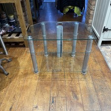 TV Stand  Glass and Metal
