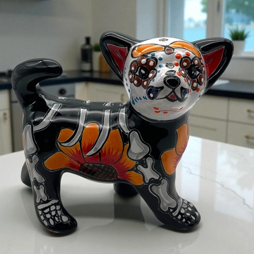 Talavera chihuahua statue - talavera,