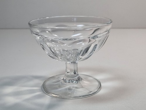 Vintage glass dessert bowl - vintage,