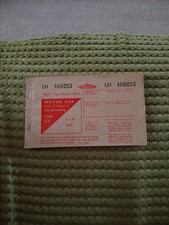 Motor Fuel Ration Book LH468253 Unused Circa 1970's