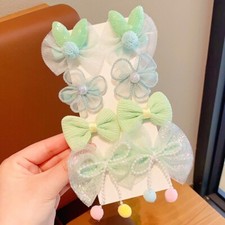 Girls Hair Clips Set Cute Bow