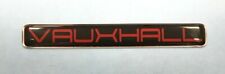 VAUXHALL Red on Black Sticker/Decal - HIGH GLOSS DOMED GEL FINISH