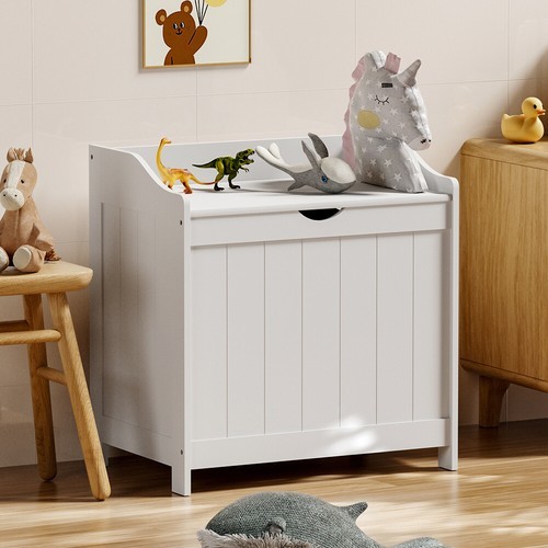 Wooden toy box large white - toy,