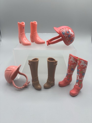 Barbie riding boots helmet - barbie,