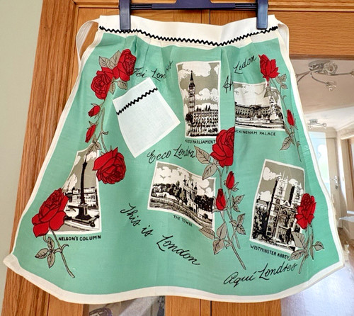 Vintage cotton linen - linen, printed
