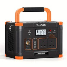 GRECELL T1000 Portable Power Station 1000W 999Wh Solar Generator Camping