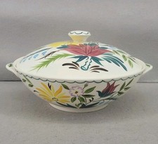 Midwinter Stylecraft Bella Vista Casserole Dish & Lid Vintage Retro Hand Painted