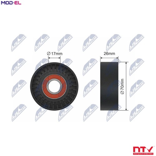 Tensioner pulley vribbed - pulley, belt