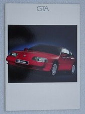Renault GTA brochure 1989 - V6 & V6 Turbo 2 door 2+2 Coupe. 28 pages.Spec/Colour