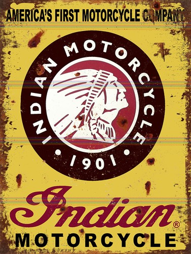 Indian motorcycle theme retro - indian,