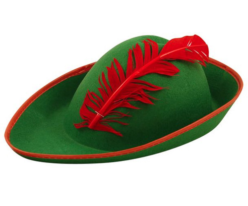 Robin hood green hat with - hood,