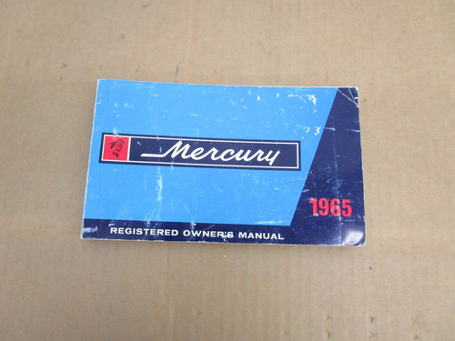 1965 mercury car owners manual - 1965,