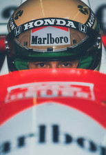 Large A3 Ayrton Senna Poster