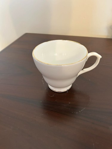 Duchess china cups white - -,
