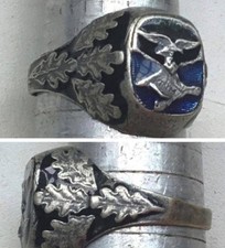 Third reich ring WWII Krim Reichkomissariat Silver 800
