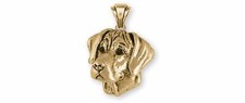 Rhodesian Ridgeback Jewelry 14k Gold Vermeil Handmade Rhodesian Ridgeback Pendan