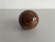 Vintage Marble Onyx  Natural Polished Stone Paperweight Round Globe