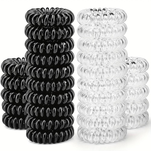 Spiral hair ties coil bobbles - hair,