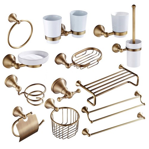 Antique brass bathroom - brass,
