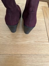 M&S Plum Suede Knee High Boots
