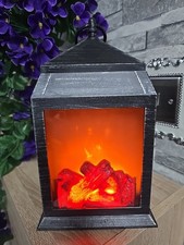 Retro Led Black Fireplace