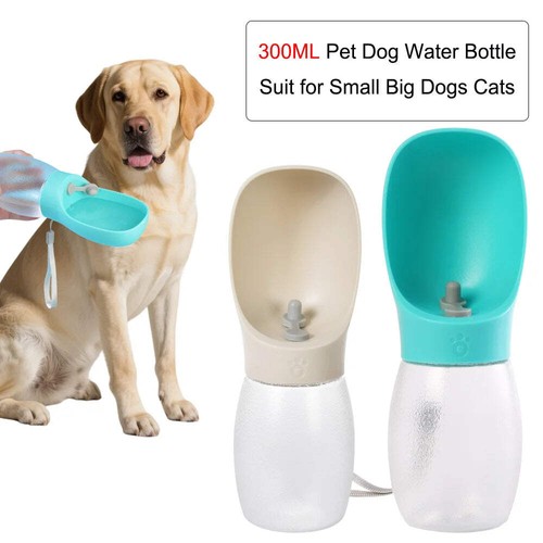 Pet dog water bottle 300ml - dog,