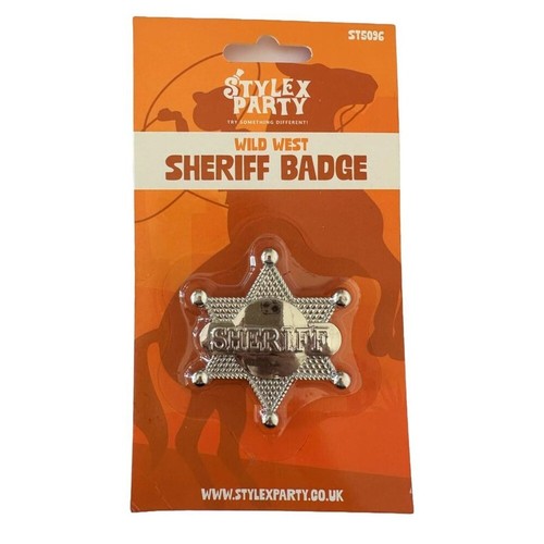 Silver metal sheriff cowboy - sheriff,