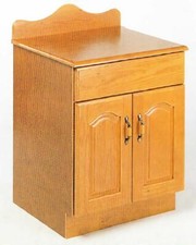 Real wood bathroom vanity unit - bathroom,