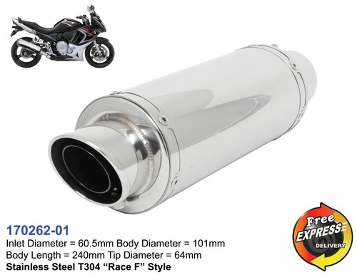 Universal motorcycle muffler - universal,