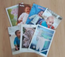 7 x Vintage Modern Baby Knitting Patterns Trousers Cardigans Jackets & Hats  
