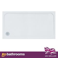 Eacon Low Profile Rectangle White Stone Resin Acrylic Shower Tray | 1300x900mm