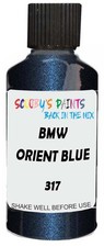 Cellulose Paint For Bmw Orient Blue Metallic 317 Traditional Spray Tin Touch Up