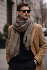 ZARA Oversized Plaid Shawl