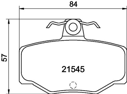 Don rear brake pad set - brake, fits