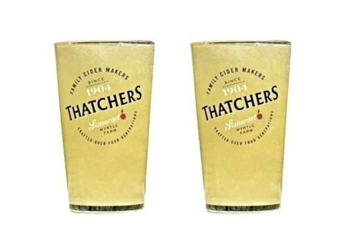 Thatchers pint glasses - thatchers,