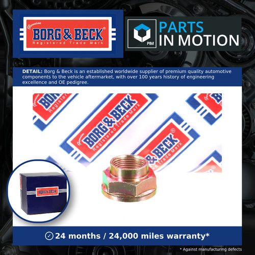 Hub nut bhn201 borg beck - hub,