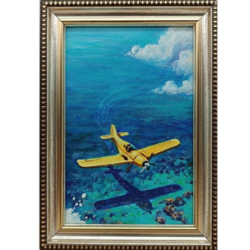 Yellow airplane original - yellow,