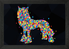 Chinese crested dog Framed
