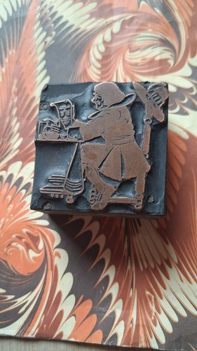 Copper wood letterpress - copper,