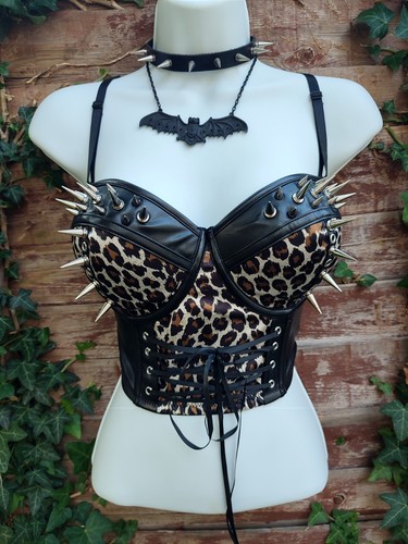 Gothic alt spiked faux - spiked,