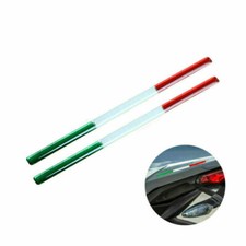 2x THIN Italy Flag Sticker Emblem Badge Decoration for Italian Car Bike Truck