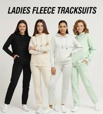Womens Ladies Tracksuit Fleece