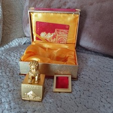 Chinese Foo Dog Artistic Seal Uncarved Stamp with box