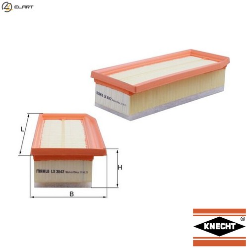 Air filter 3542 - lx,