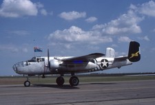 35mm Aircraft Slide B-25 Mitchell 458884 / C-GCWJ at Harlingen in 1980