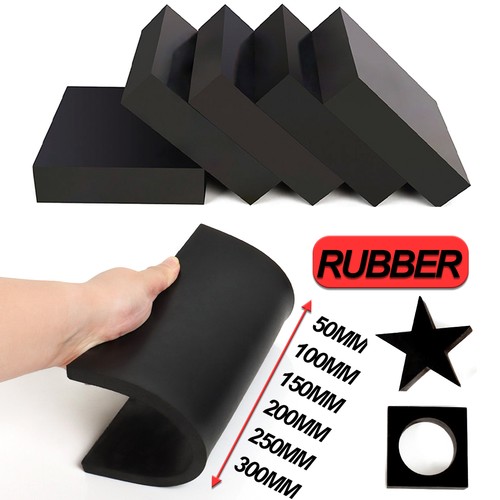 Black solid rubber sheeting - black,